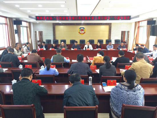 县政协召开发挥国家政策性银行作用服务我县重点项目建设专题协商会